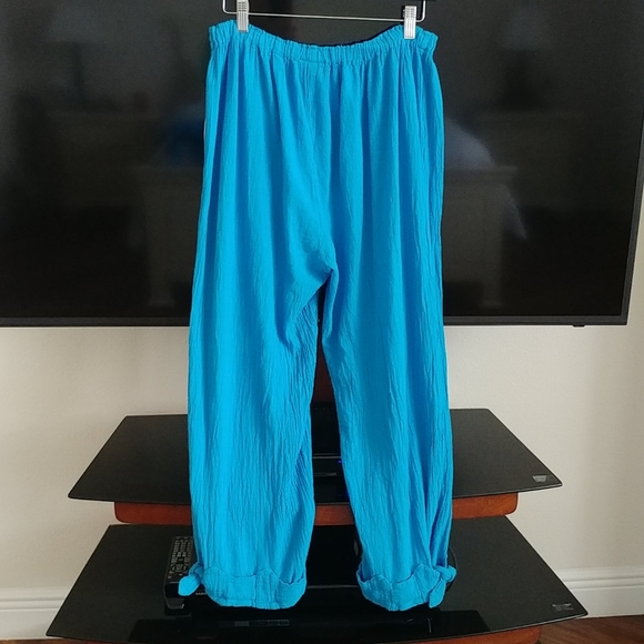 Oh My Gauze! Pants & Jumpsuits Oh My Gauze Bando Blue Pants One